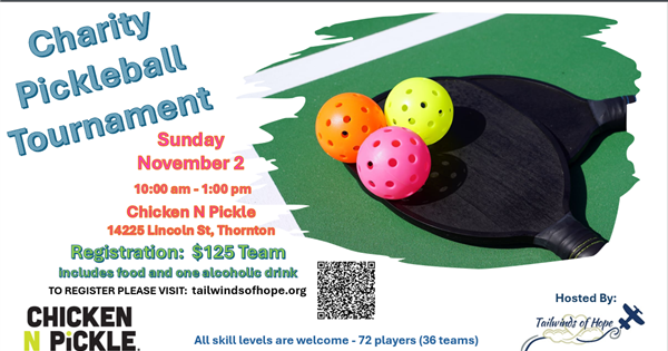 Inaugural Captain Caps Pickleball Tournament logo