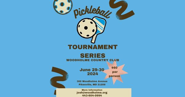Woodholme Country Club Pickleball Tournaments Series logo