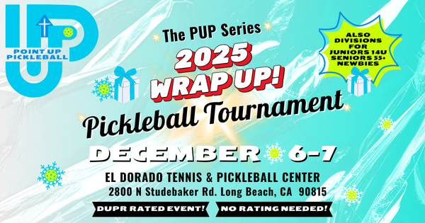 2025 Wrap Up by Point Up Pickleball (PUP) *DUPR rated event, no rating needed! logo