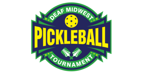 2023 Deaf Midwest Pickleball Tournament logo