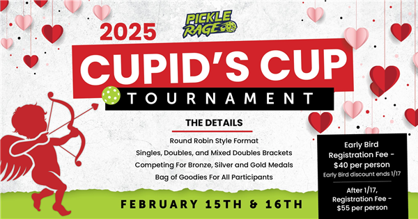 Cupid's Cup 2025 @ PickleRage logo