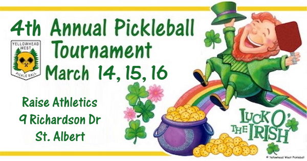 4th Annual Luck of the Irish Tournament Pickleball Canada Sanctioned Tournament logo