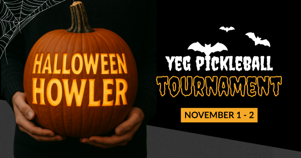 YEG Pickleball Halloween Howler logo
