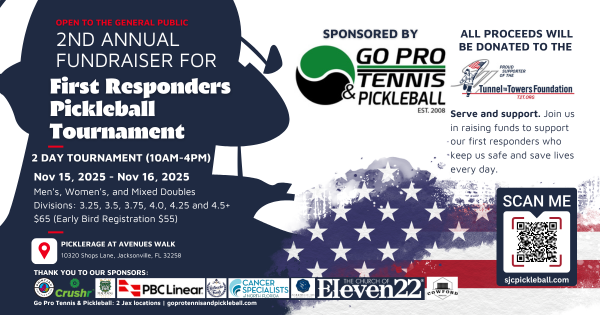 Fundraiser for First Responders Pickleball Tournament (2nd Annual) - INDOOR logo