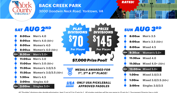 Virginia Paddle Tap Pickleball Tournament   Sign Up: PaddleTapPickleball.com logo