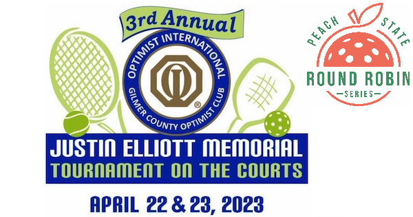 3rd Annual Gilmer Optimist Club Justin Elliot Memorial Tennis & Pickleball Tournament logo