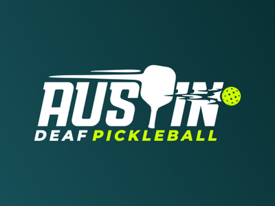 Austin Deaf Pickleball logo