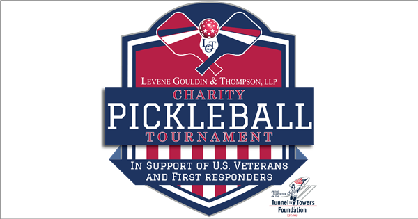 2nd Annual Levene Gouldin & Thompson Charity Pickleball Tournament logo