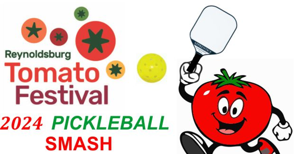 2024 Reynoldsburg Tomato Festival Pickleball Smash logo