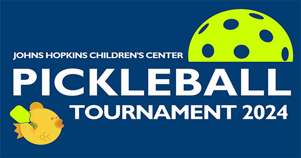 2nd Annual Johns Hopkins Children's Center Pickleball Tournament 2024 logo