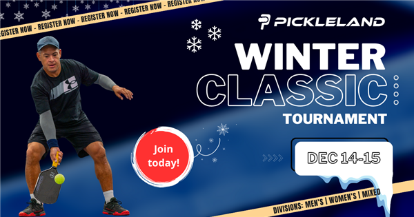 Pickleland Winter Classic in Austin - Men's, Women's, Mixed Indoor - Players from Dallas, Houston.. logo