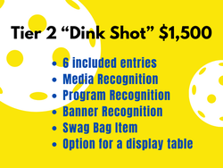 Tier 2 "DINK SHOT" Sponsor logo