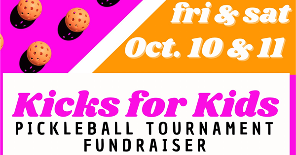 Kicks for Kids Pickleball Tournament logo