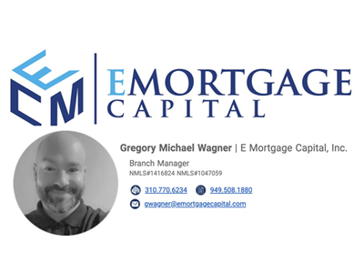 Greg Wagner of E Mortgage Capital logo