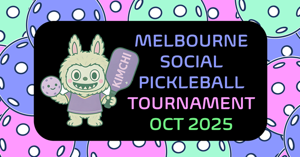 Melbourne Social Pickleball Tournament 2025 logo