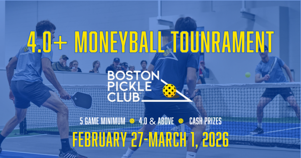 4.0+ Moneyball Tournament at Boston Pickle Club logo