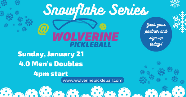 Wolverine Pickleball Snowflake Series - 4.0 Men logo