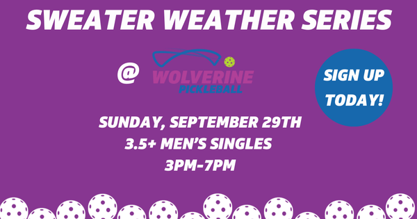 Wolverine Pickleball Smashing Summer Series - 3.5+Singles logo