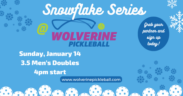 Wolverine Pickleball Snowflake Series - 3.5 Men logo