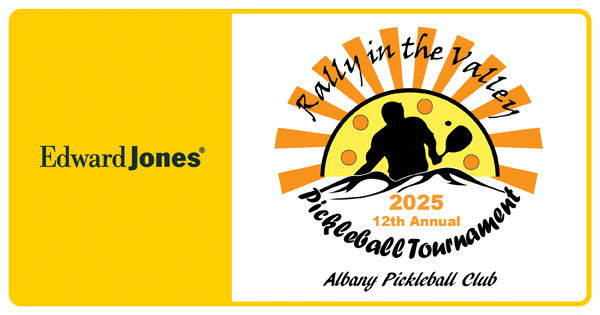 2025 Edward Jones Rally In The Valley * Hosted by Albany Pickleball Club and Shane Denning logo