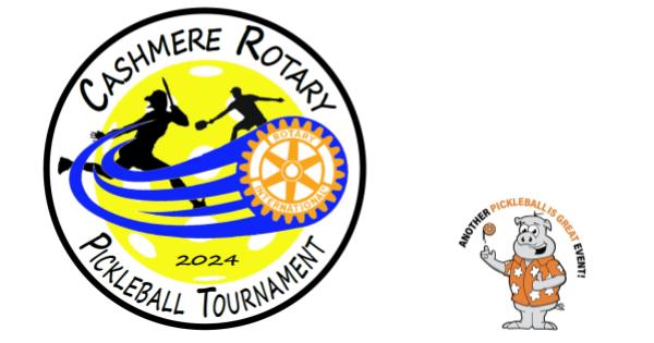 Cashmere Rotary Pickleball Tournament by PIG logo