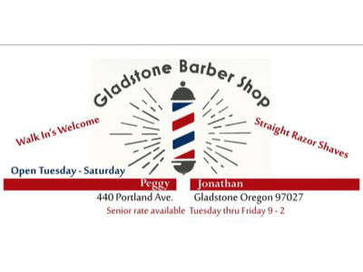 Gladstone Barber Shop logo