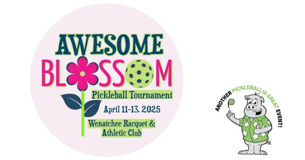 3rd Annual Awesome Blossom Pickleball Tournament by PIG logo
