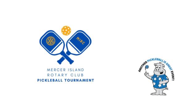 2025 Mercer Island Rotary Pickleball Tournament by PIG logo