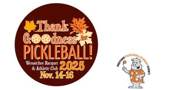 2025 Thank Goodness for Pickleball Tournament by PIG logo