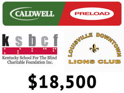 Caldwell Preload, KSBCF & Louisville Downtown Lions Club logo