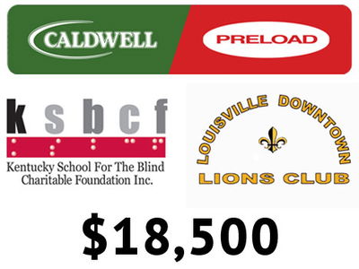 Caldwell Preload, KSBCF & Louisville Downtown Lions Club logo