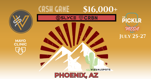 VIZUALSPOTS CASH GAME $16,000+ Prize Pool in Mesa @PICKLR Indoor Money Ball logo