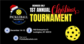 1st Annual Pickleball Paddock Christmas Tournament