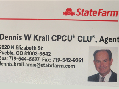 Dennis W Krall ---- State Farm Agent logo