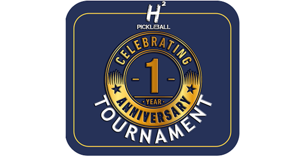 H2 Pickleball 1st Anniversary Tournament logo