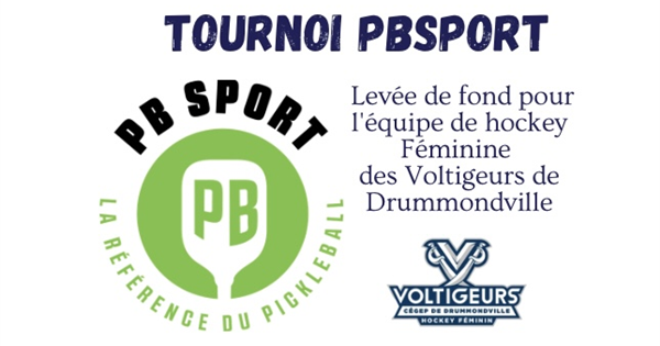 Pickleball au profit du Hockey Féminin Voltigeurs CEGEP Drummondville logo