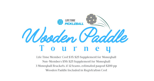 Vintage Wooden Paddle Tourney! 60th Anniversary of Pickleball logo