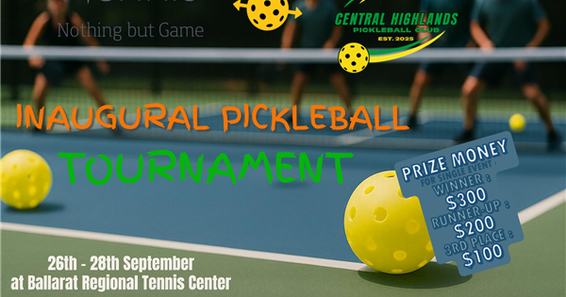 Ballarat's First Sanctioned Pickleball Tournament