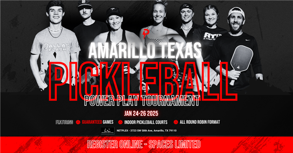 Pickleball Power Play @ Netplex in Amarillo logo