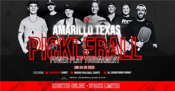 Pickleball Power Play @ Netplex in Amarillo logo