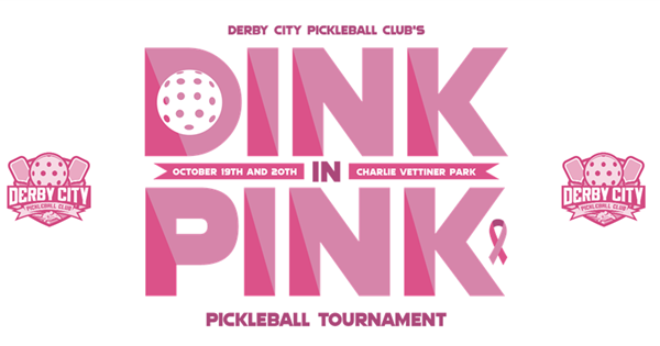 Derby City Pickleball Club's Dink in Pink logo