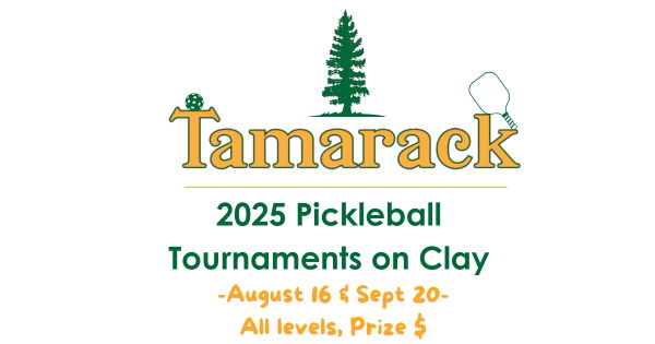 Tamarack's 2025 On Clay Tournaments for ALL levels logo
