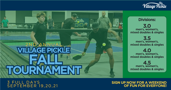 2nd Annual Fall Village Pickle Open Tournament logo