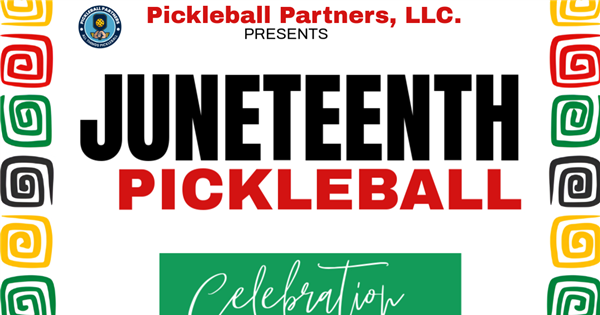 Juneteenth Pickleball Celebration logo