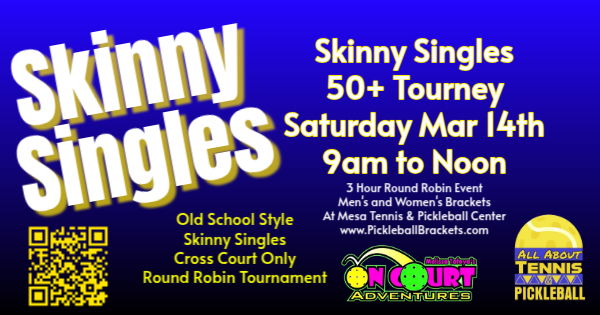 On Court Adventures Skinny Singles Tournament logo