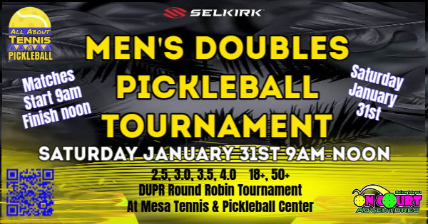 On Court Adventures Men's Doubles Tournament logo