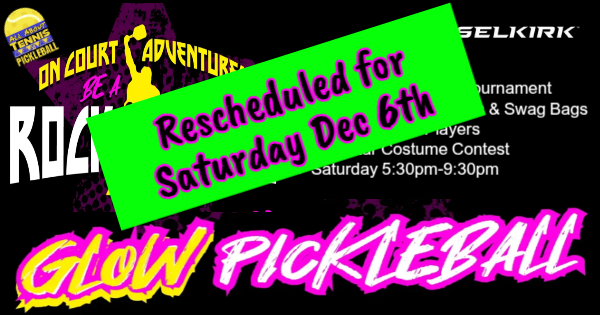 GLOW PICKLEBALL - BE A ROCKSTAR! logo