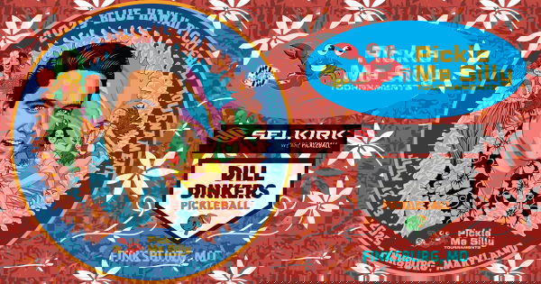 The PickleMeSilly Blue Hawaii Pickleball Tournament logo