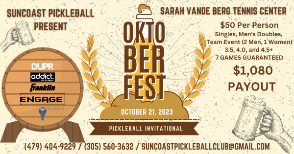Oktober Fest Invitational by Suncoast Pickleball logo