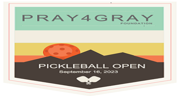 2023 Pray4Gray Foundation Pickleball Open logo